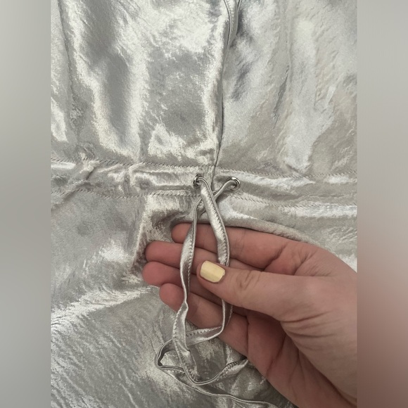 NWT house of Cb mistress rocks mirage silver romper jumpsuit metallic size XS - Picture 5 of 7